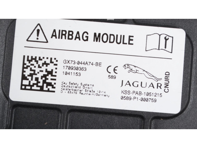 Pojistková skříňka Надувная подушка для пассажира GX73044A74BC Jaguar F-Pace 2021