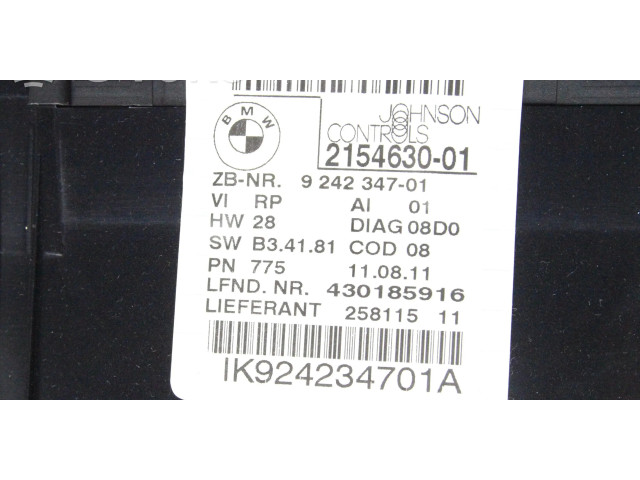 Přístrojová deska BMW X1 E84 2011 9242347, 2154630