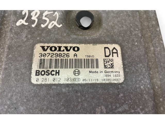 Блок управления двигателем Блок управления 30729826A, 0281012103   Volvo V70