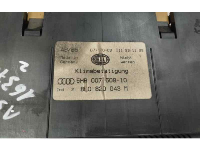 Блок управления климат-контролем 8L0820043M   Audi A3 S3 8L