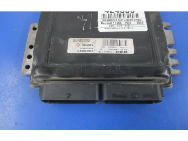 Řídící jednotka 8200108411, 8200108411 Renault Thalia I 2001