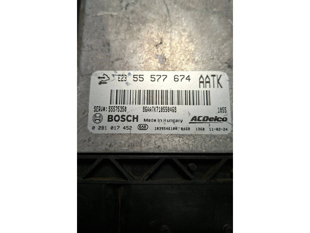 Блок управления двигателя 55577674, 0281017452 Dacia Logan Pick-Up