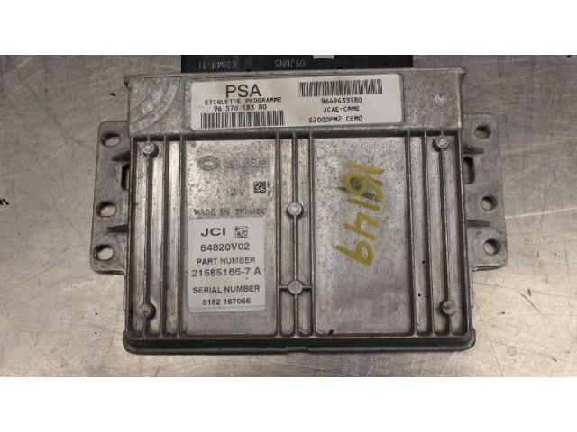 Блок управления впрыском 9657018380, 9649433980   Citroen C2