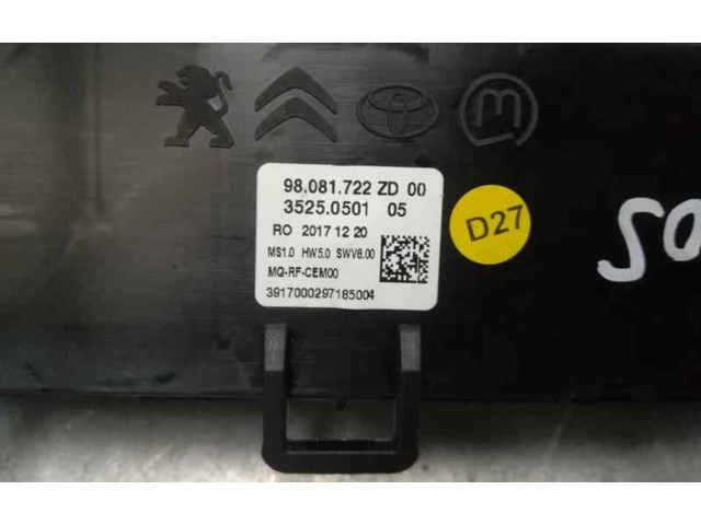 Блок управления климат-контролем 98081722ZD   Citroen Jumpy