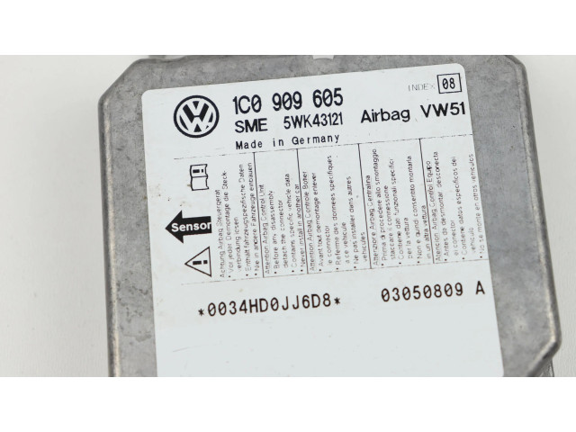 Блок подушек безопасности 1C0909605, 5WK43121 Volkswagen Transporter - Caravelle T5