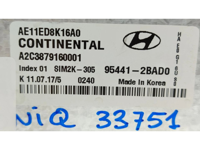 Блок управления коробкой передач 954412BAD0 Hyundai Ioniq