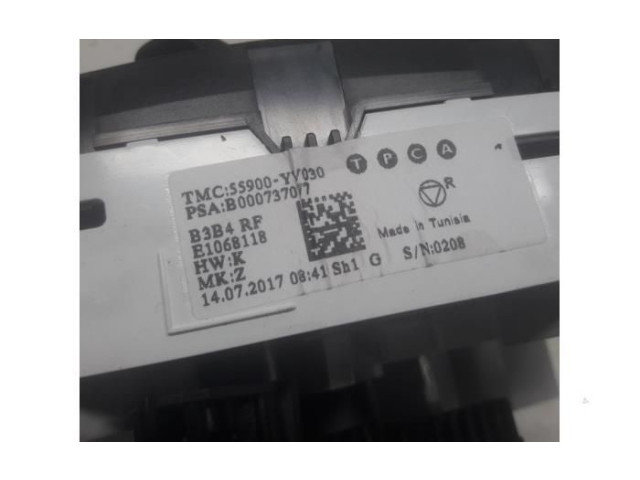 Блок управления климат-контролем O156828, 1611306080   Peugeot 108