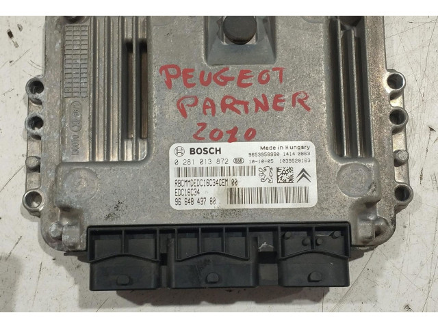 Комплект блоков управления 0281013872, 0281013872   Peugeot Partner