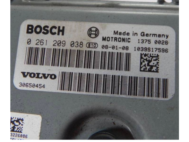 Блок управления двигателя 0261209038   Volvo V50