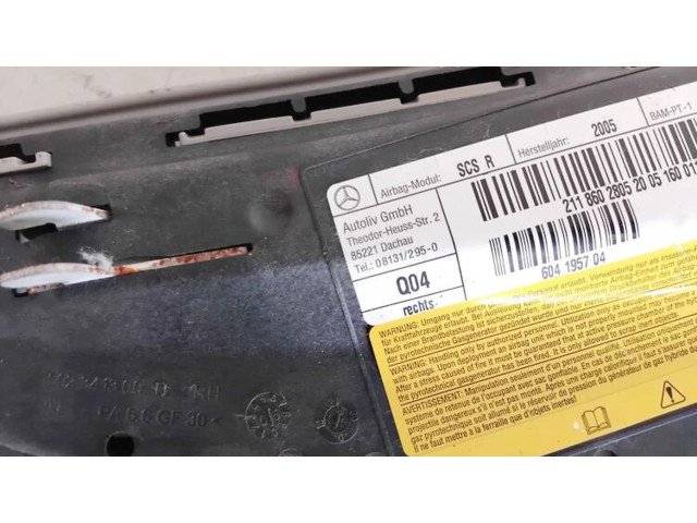 Подушка безопасности в сиденье 602341300d, 604195704   Mercedes-Benz E W211