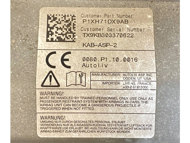 Подушка безопасности для колен P1XH71DX9AB, 68189156AA Jeep Grand Cherokee