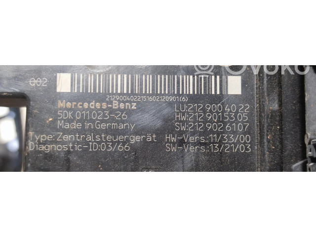 Pojistková skříňka 2129004022 Mercedes-Benz E W212 2016