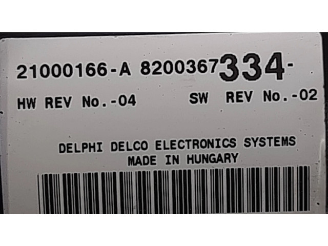 Блок управления климат-контролем 8200367334, 21000166A   Renault Espace   Grand espace IV