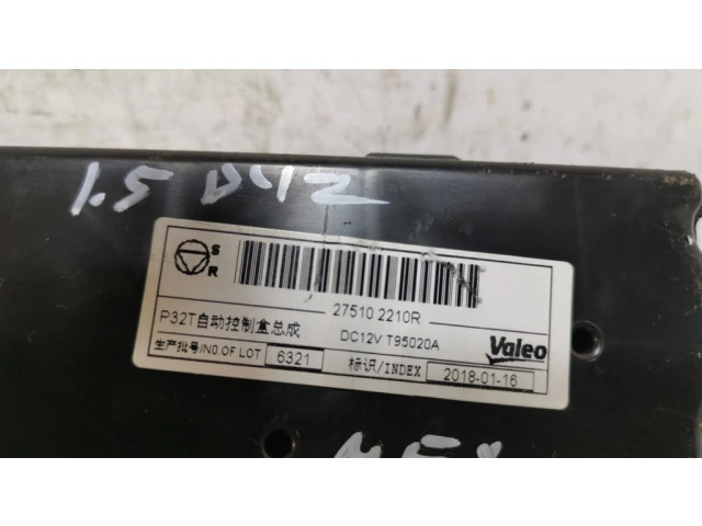 Блок управления климат-контролем 275102210R   Renault Kadjar
