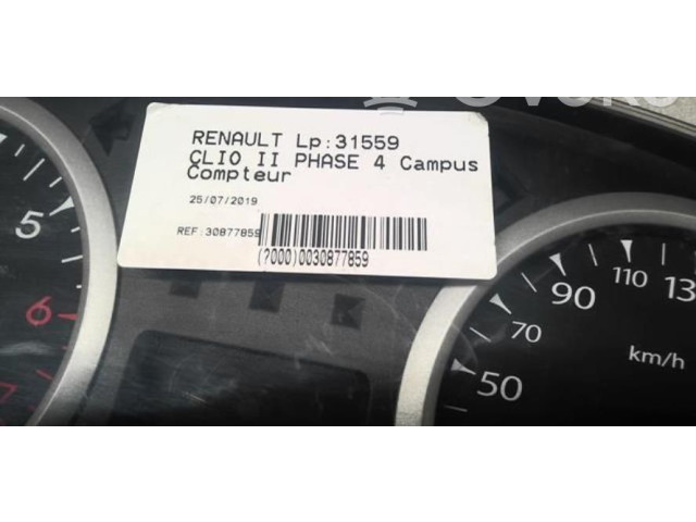 Спидометр (приборный щиток) 8200949507   Renault Clio II   