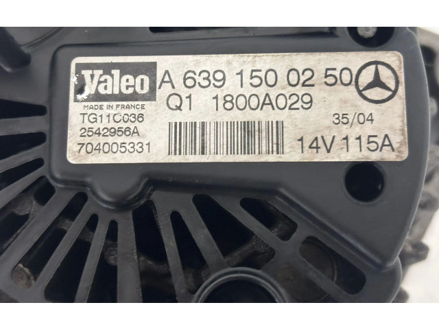 Генератор A6391500250, 639939 Smart ForFour I