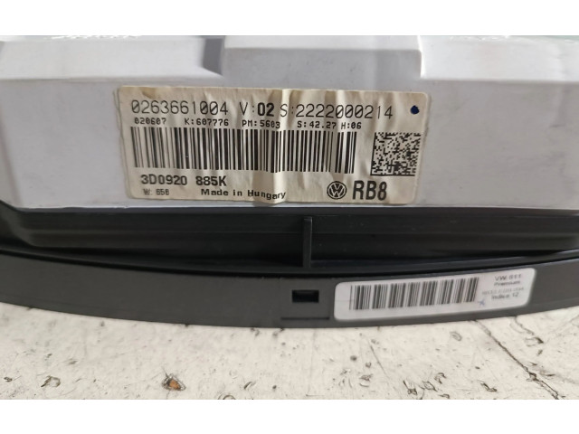 Панель приборов 3D0920885K, 2222000214 Volkswagen Phaeton