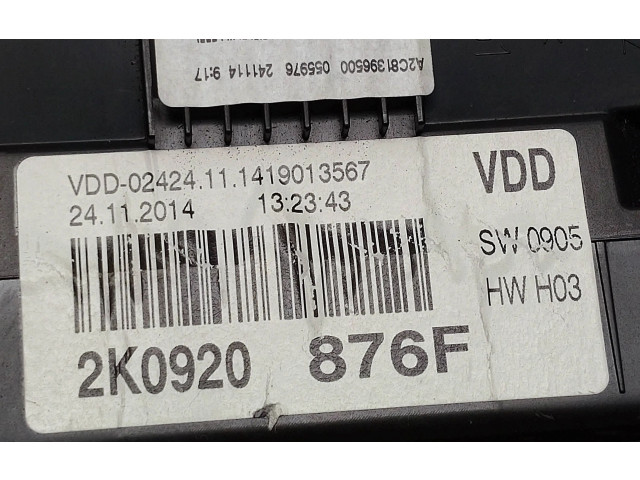 Панель приборов 2K0920876F Volkswagen Caddy