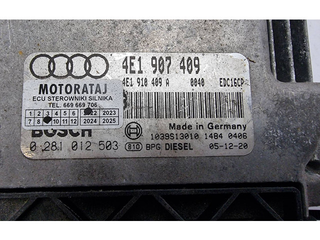 Řídící jednotka 4E1910409A, 4F1907409 Audi A8 S8 D3 4E 2006