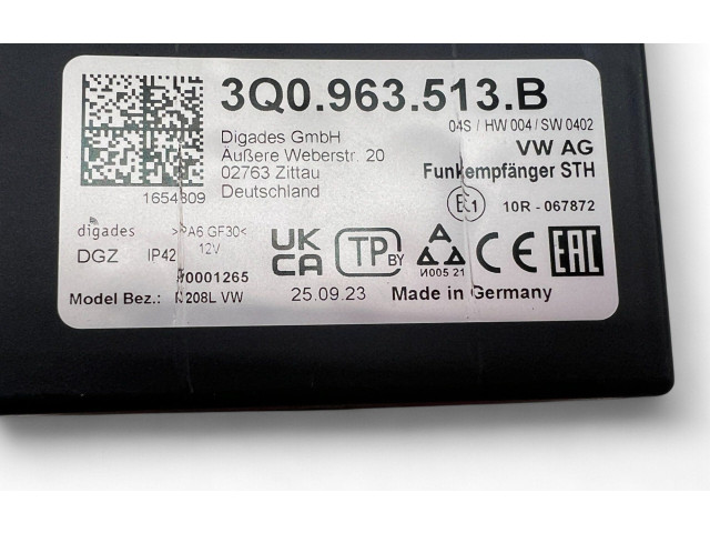 Блок управления 3Q0963513B   Audi Q3 F3