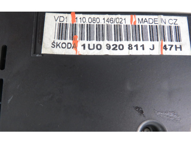 Панель приборов 110080146021, 1U0920811J Skoda Octavia Mk1 (1U)