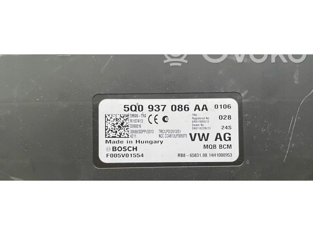 Блок комфорта 5Q0937086AA, F005V01554   Skoda Octavia Mk3 (5E)   