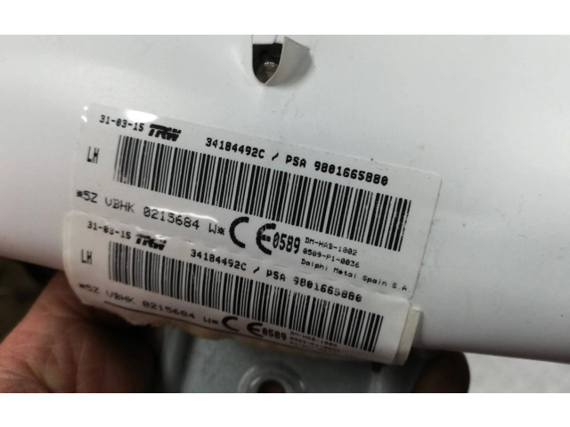 Надувная подушка для крыши 9801665880, 0215684   Peugeot 5008