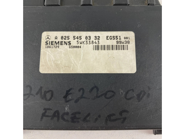 Блок управления коробкой передач A0255450332   Mercedes-Benz E W210