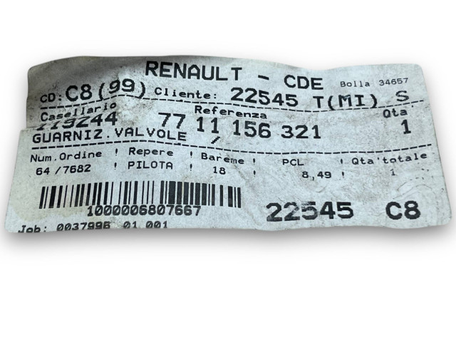 Блок управления двигателем Блок управления 7711156321 Renault Twingo II