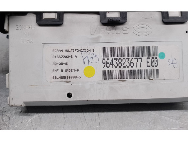 Дисплей 9643823677, 216672036 Citroen Xsara