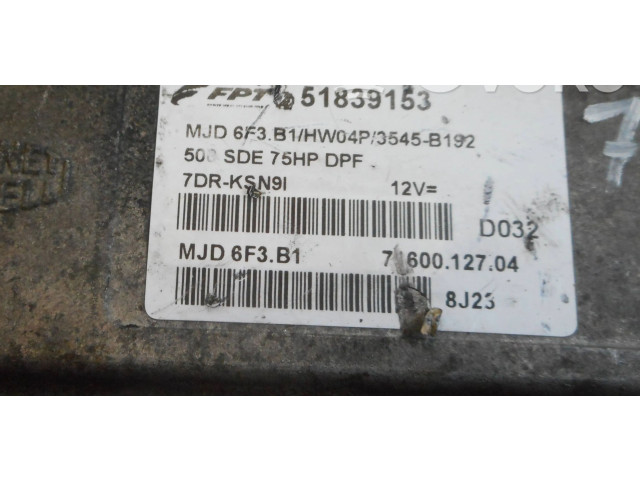 Řídící jednotka 51839153, MJD6F3.B1 Fiat 500E 2014