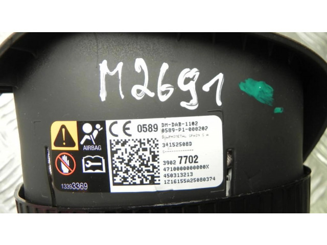 Подушка безопасности водителя 13393369, M2691 Vauxhall Corsa E