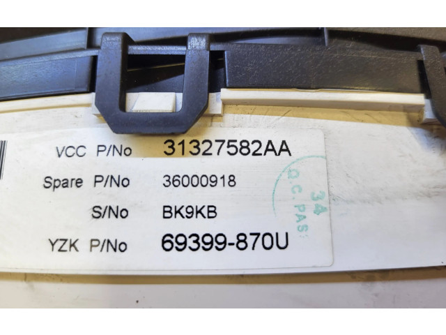 Přístrojová deska Volvo XC70 2011 36000918, 31327582AA