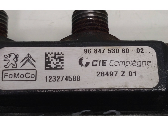 Топливная рампа 9684753080, 9664111780   Peugeot 5008   для двигателя 9H05