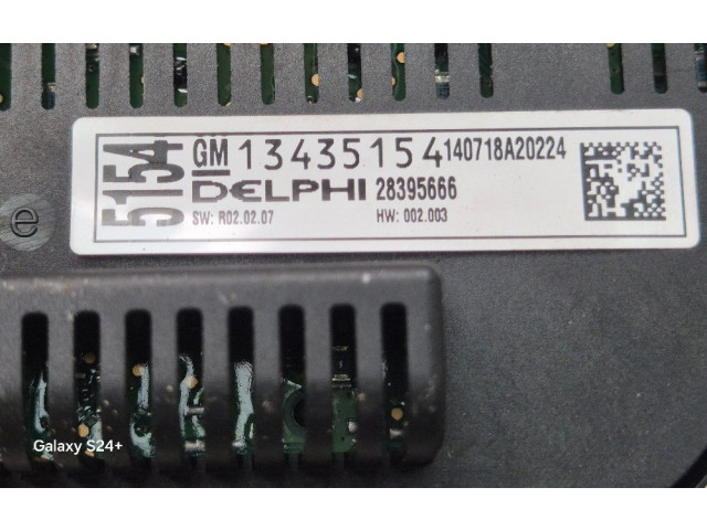 Блок управления климат-контролем 13435154   Opel Meriva B