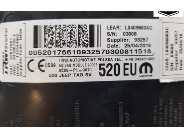 Подушка безопасности в сиденье Jeep Grand Cherokee