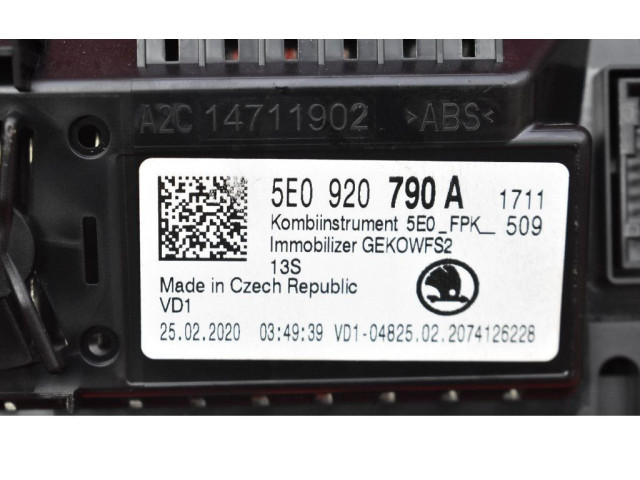 Панель приборов 5E0920790A, 5E0920790A Skoda Octavia 985