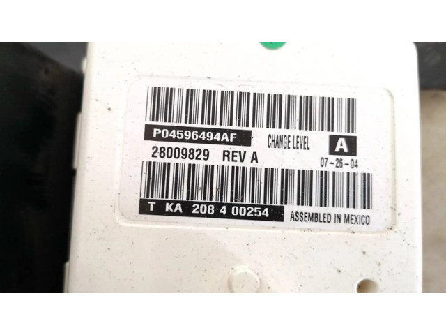 Блок управления климат-контролем p04596494af, 28009829 Dodge Magnum