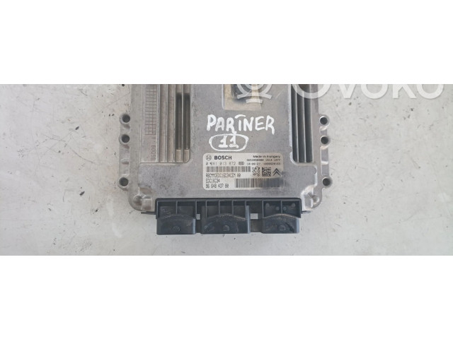Блок управления двигателя 0281013872, 9664843780   Peugeot Partner