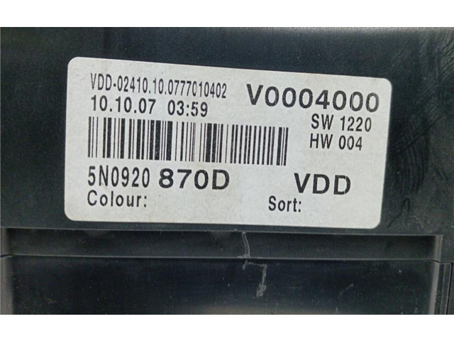 Přístrojová deska Volkswagen Tiguan 2007 A2C53023102, 0090059