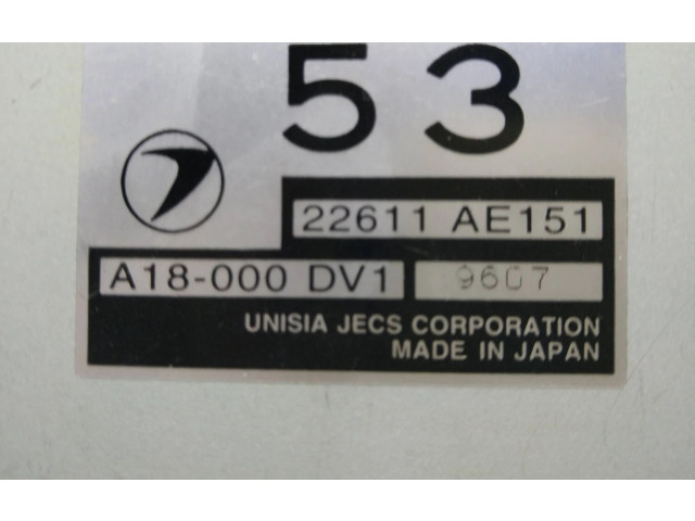 Комплект блоков управления 22611AE151, A18000DV1 Subaru Outback