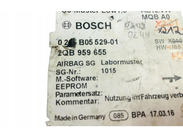 Блок подушек безопасности 2QB959655, 2QB959655   Audi A1