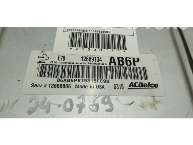 Блок управления двигателя 12669134AB6P, 12668866   Opel Meriva B