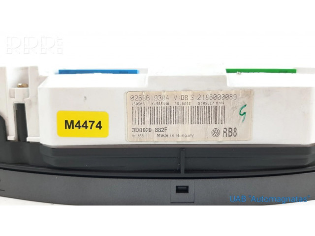 Панель приборов 3D0920882F, 0263619304 Volkswagen Phaeton