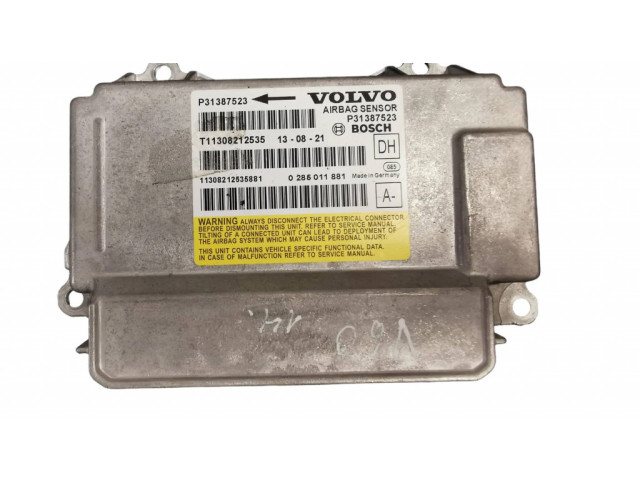 Блок подушек безопасности P31387523, 0285011881   Volvo V60