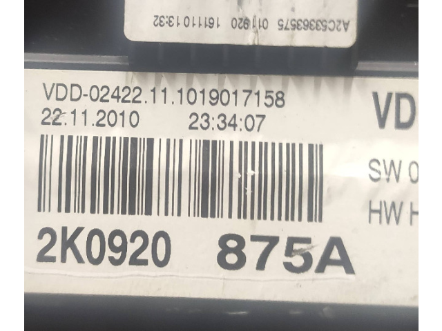 Панель приборов 2K0920875A, VDD024221 Volkswagen Caddy