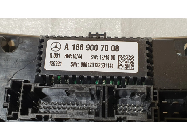 Блок управления климат-контролем A1669007008, A1666801207   Mercedes-Benz GL X166