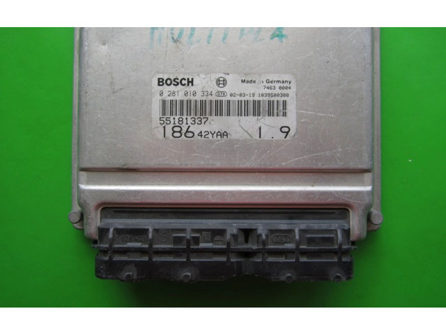 Řídící jednotka 55181337, 0281010334 Fiat Multipla 2002