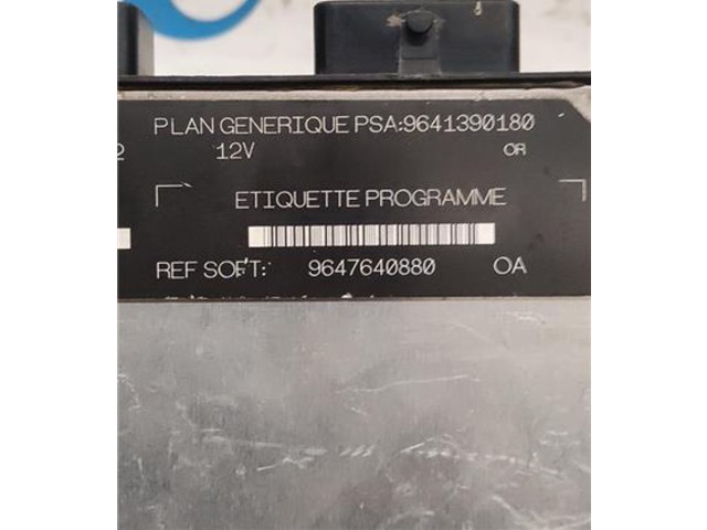 Řídící jednotka 9641390180, 9641390180 Citroen Berlingo 1997