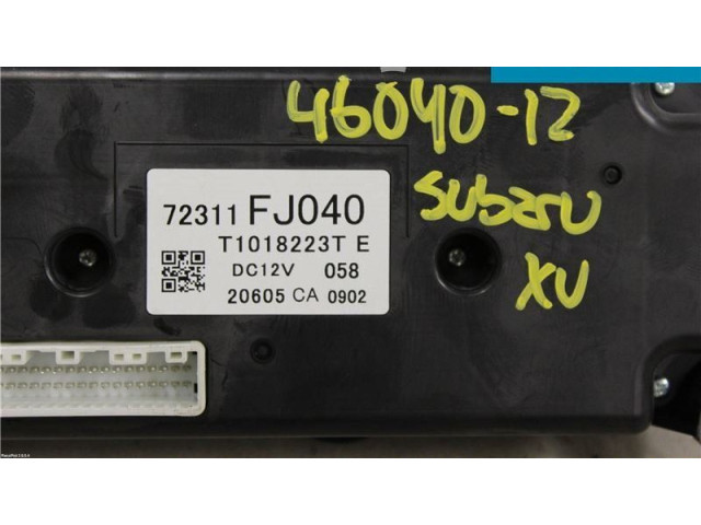 Блок управления климат-контролем 72311FJ040 Subaru XV I